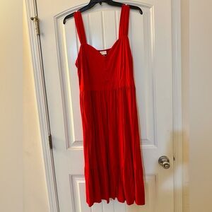 Ava & Viv Red Sleeveless Sundress Size 1X